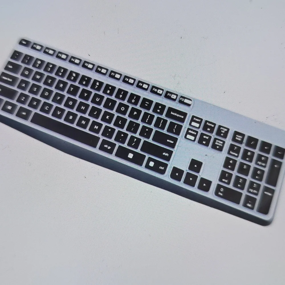 Premium Black Keyboard Protector Compatible W/ Logitech MK235 K375S Silicone